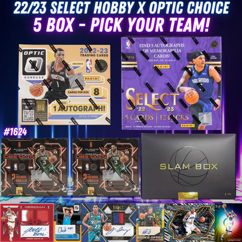 Break 1624 - NBA 22/23 Select Hobby x Optic Choice 5 Box - Pick Your Team!