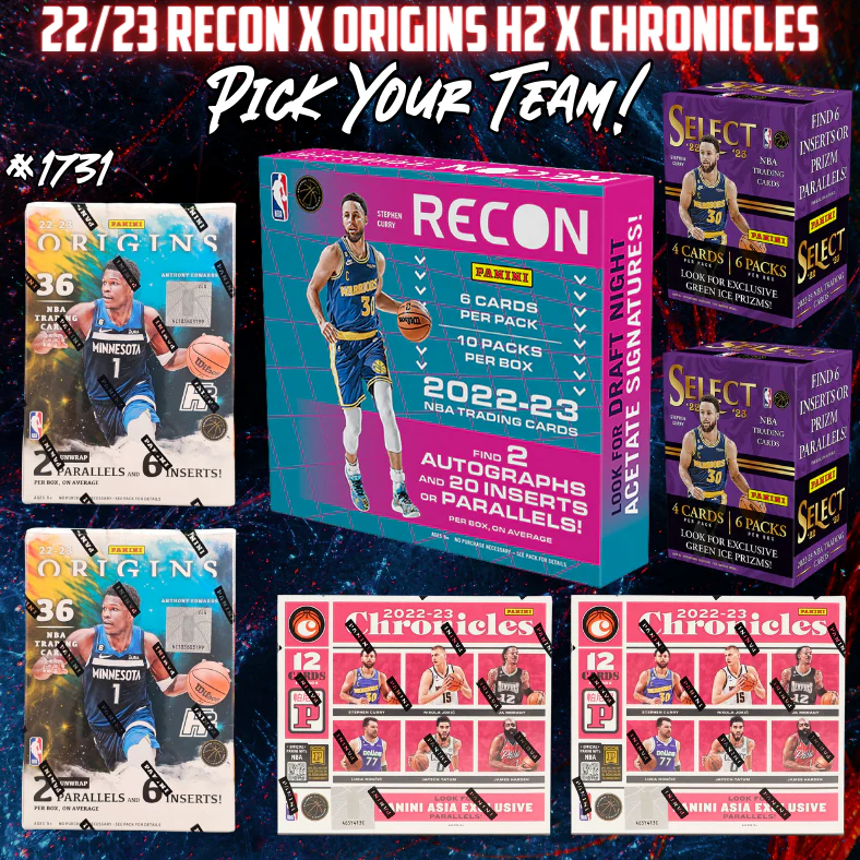 Break 1731 - NBA 22/23 Recon x Origins H2 x Chronicles - Pick Your Team!