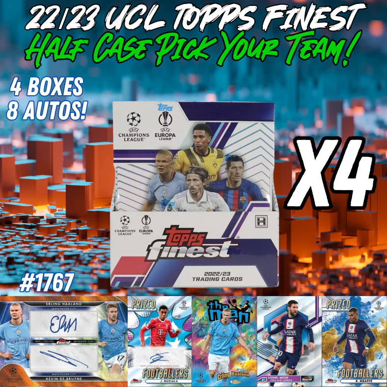 Break 1767 - 22/23 Topps UEFA Finest Half Case - Pick Your Player / Team
