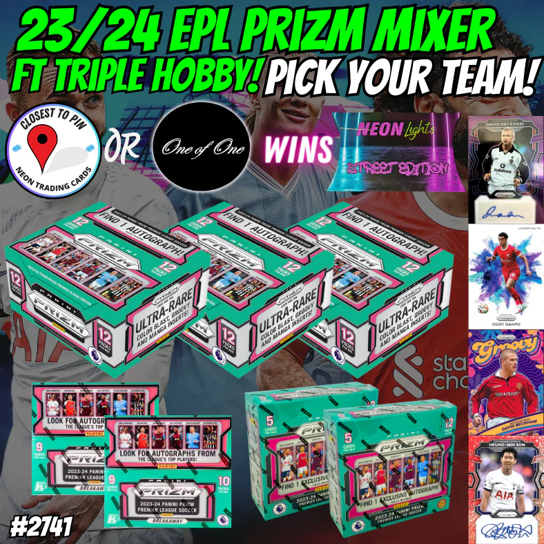 Break 2741 - 23/24 EPL Prizm Hobby x Breakaway x International Mixer - Pick Your Team!