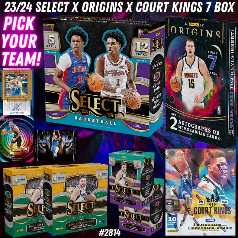 Break 2814 - NBA 23/24 Select x Origins x Court Kings 7 Box - Pick Your Team!