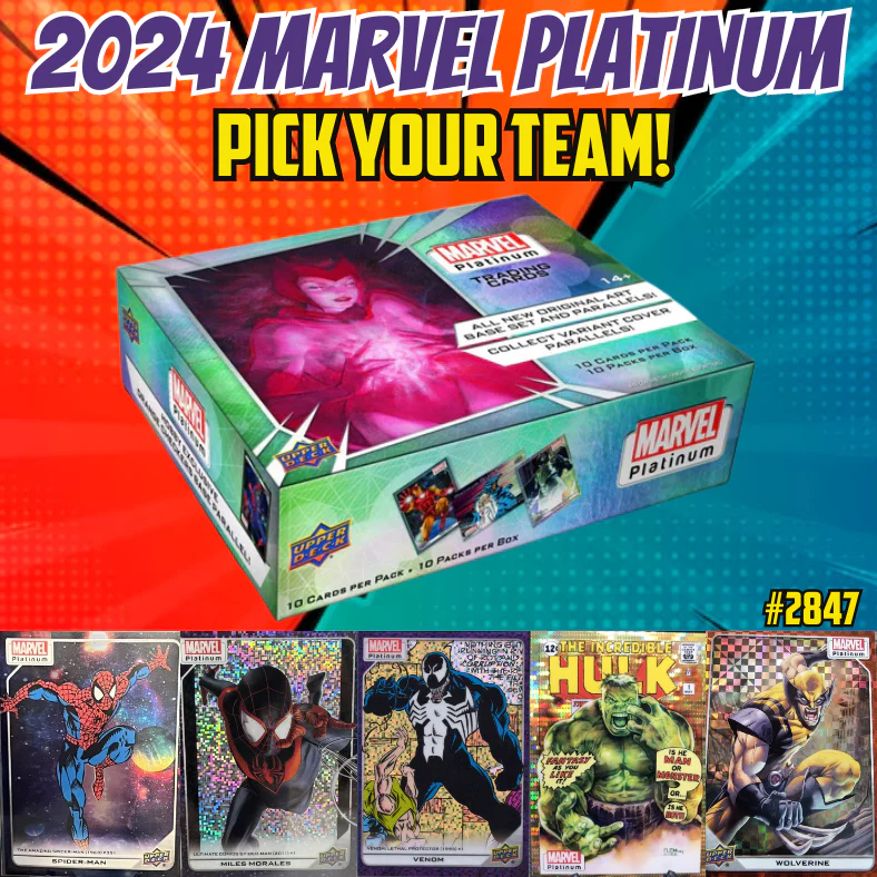 Break 2847 - 2023 Marvel Platinum - Pick Your Character/Team!