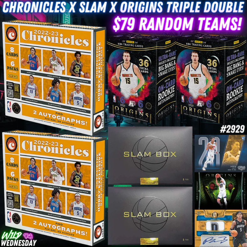 Break 2929 - NBA Dual Year Chronicles x Slam x Origins Triple Double - $79 Random Teams!