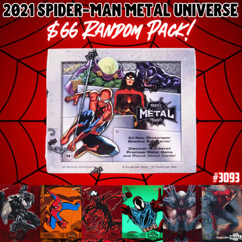 Break 3093 - 2021 Marvel Metal Universe Spider-Man - Random Pack Break!