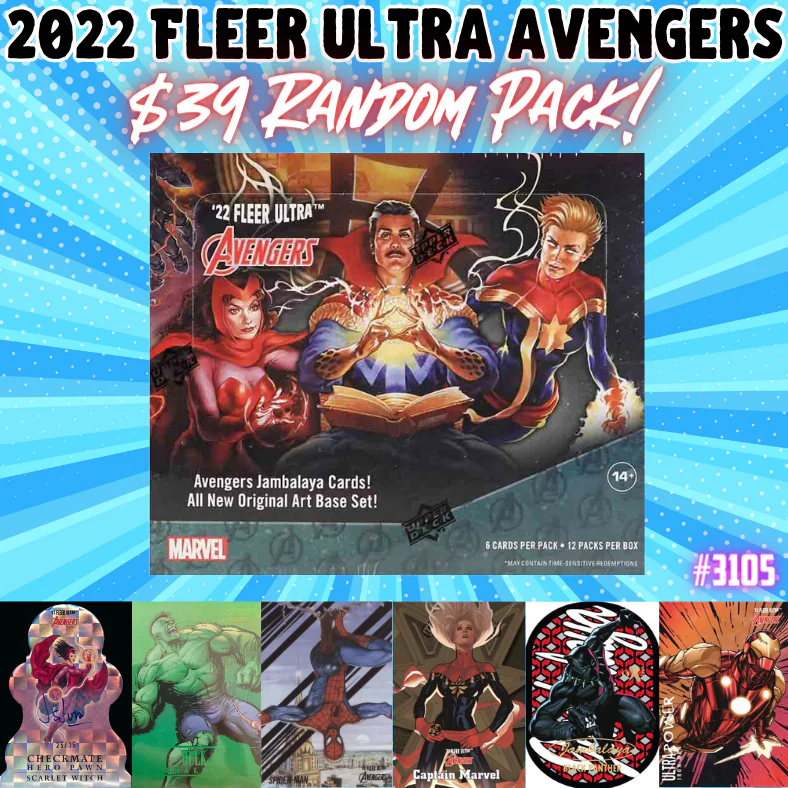 Break 3105 - 2022 Fleer Ultra Avengers - Random Pack Break!