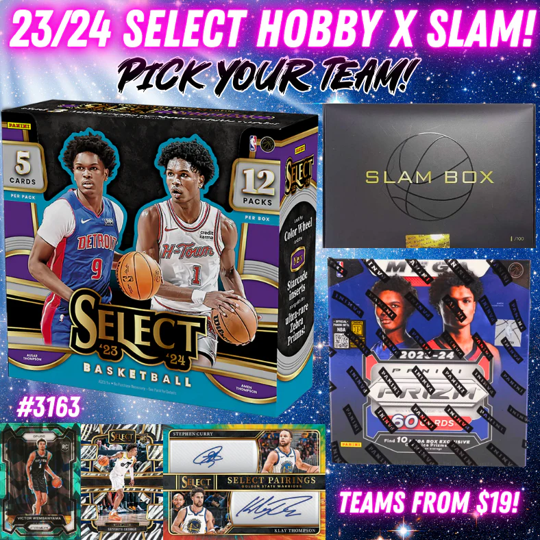 Break 3163 - NBA 23/24 Select Hobby x Slam Box Monday Mixer - Pick Your Team!