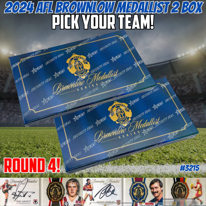 Break 3215 - 2024 AFL Brownlow Medalist 2 Box - Pick Your Team! ROUND 4
