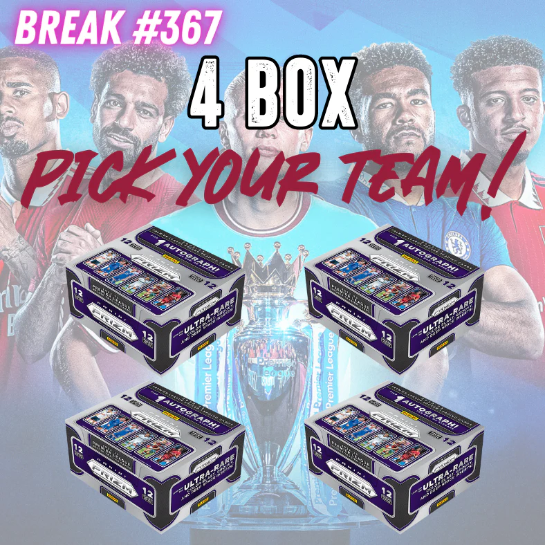 Break 367 - 22/23 EPL Prizm Hobby 4 Box - Pick Your Player / Team