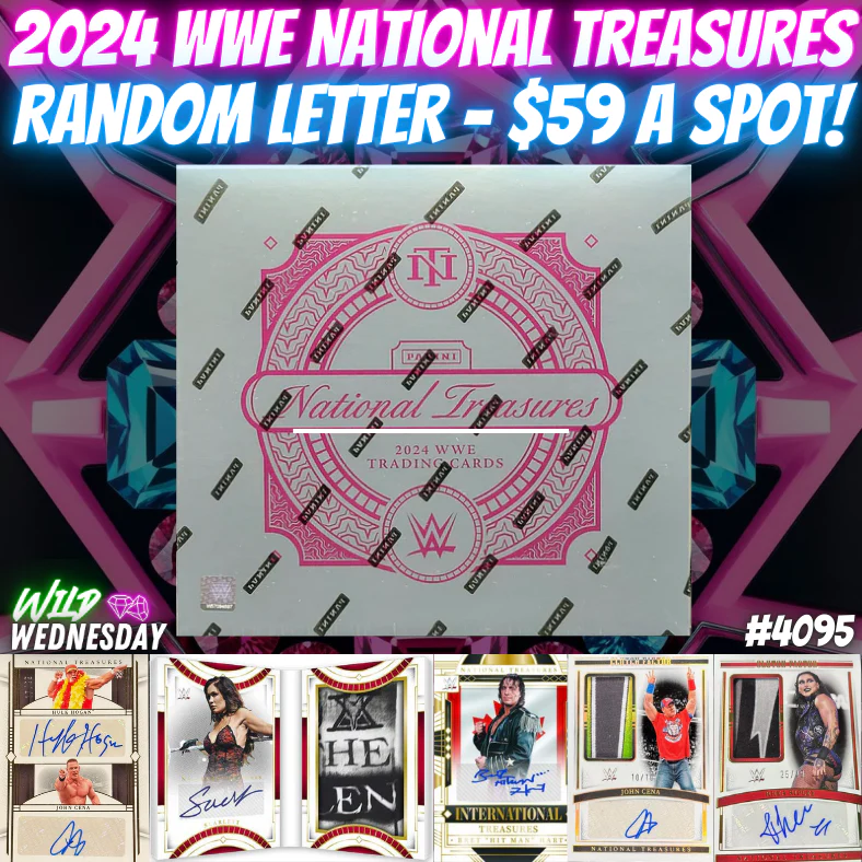 Break 4095 - 2024 WWE National Treasures - $59 Random Letter!