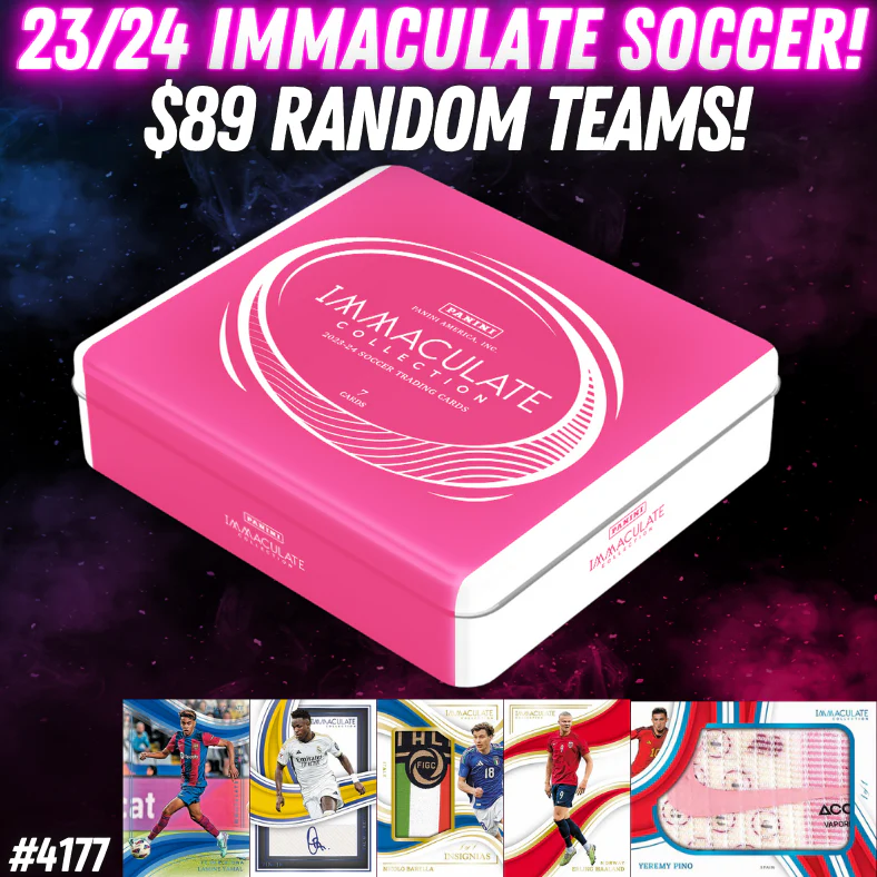 Break 4177 - 24/25 Immaculate Soccer - $89 Random Teams!