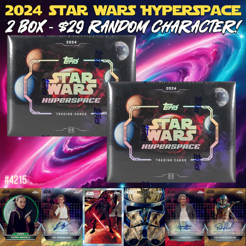 Break 4215 - 2024 Star Wars Hyperspace 2 Box - $29 Random Character!