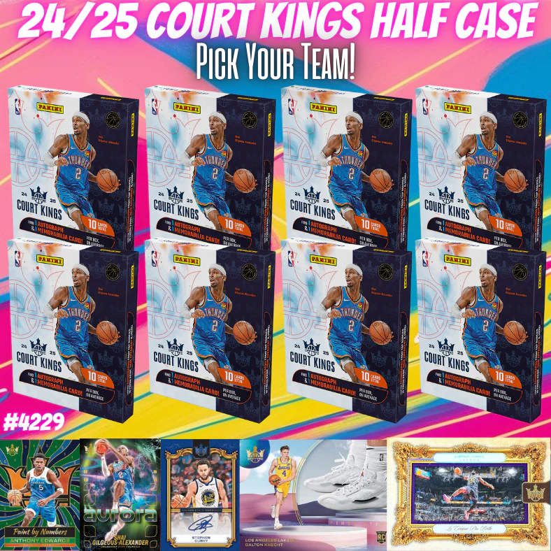 Break 4229 - NBA 24/25 Court Kings Half Case - Pick Your Team!