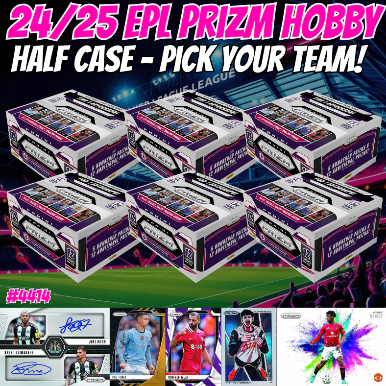 Break 4414 - 24/25 EPL Prizm Hobby - HALF CASE - Pick Your Team/Player!