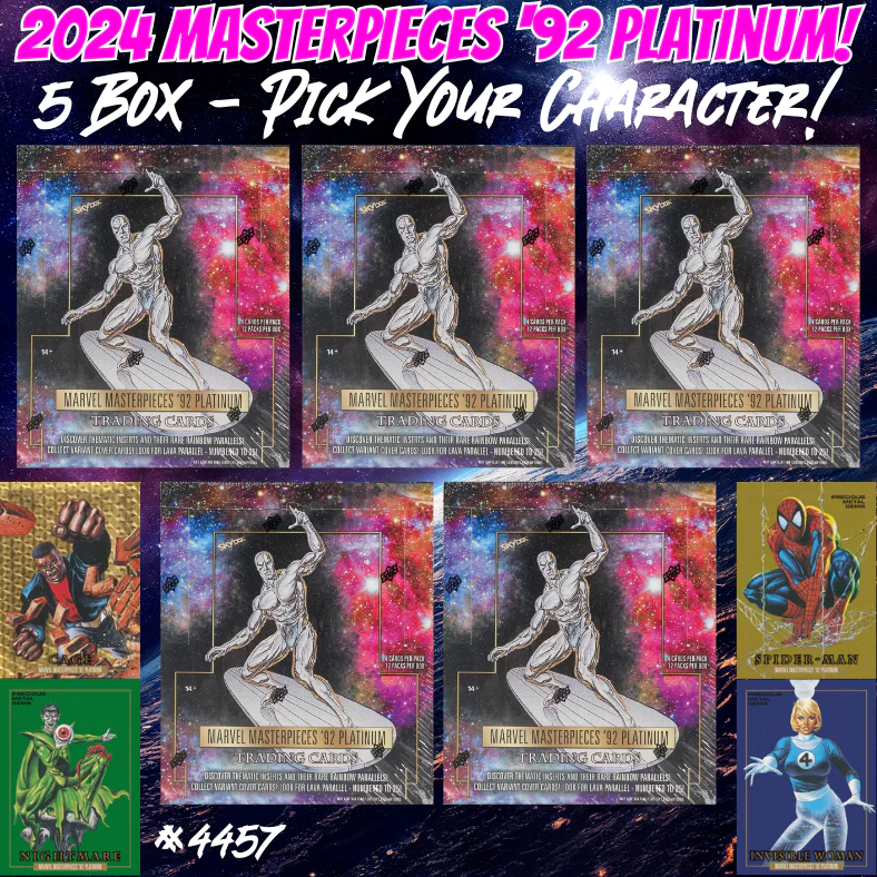 Break 4457 - 2024 Marvel Masterpieces '92 Platinum - Pick Your Character!