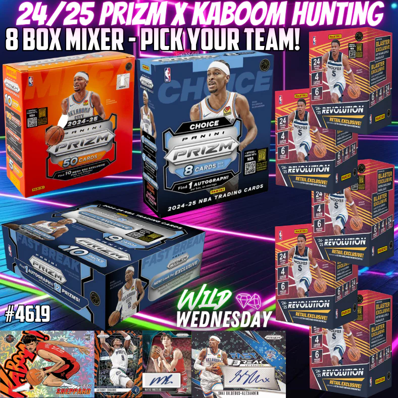 Break 4619 - NBA 24/25 Prizm CHOICE x Fastbreak x Revo 8 Box - Pick Your Team!