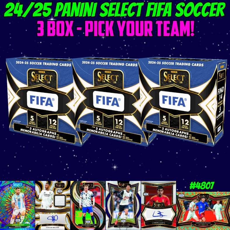 Break 4807 - 24/25 FIFA Select HOBBY - 3 BOX - Pick Your Team!