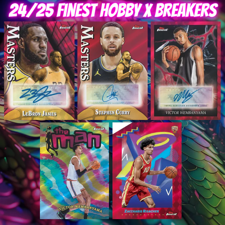 Break 4837 - 24/25 NBA Finest Hobby x Breakers Delight 8 Box - $89 Random Teams! - Image 2