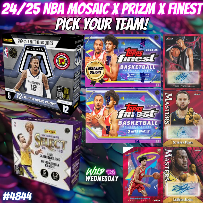 Break 4844 - 24/25 NBA Mosaic x Prizm x Finest PICK YOUR TEAM!