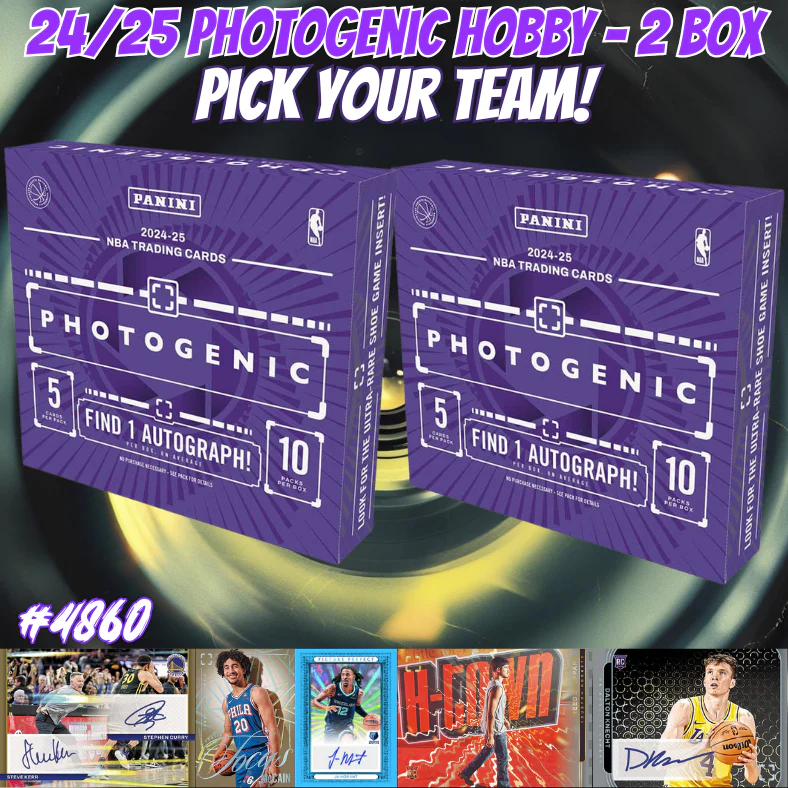 Break 4860 - NBA DOUBLE 24/25 Photogenic Hobby - Pick Your Team!