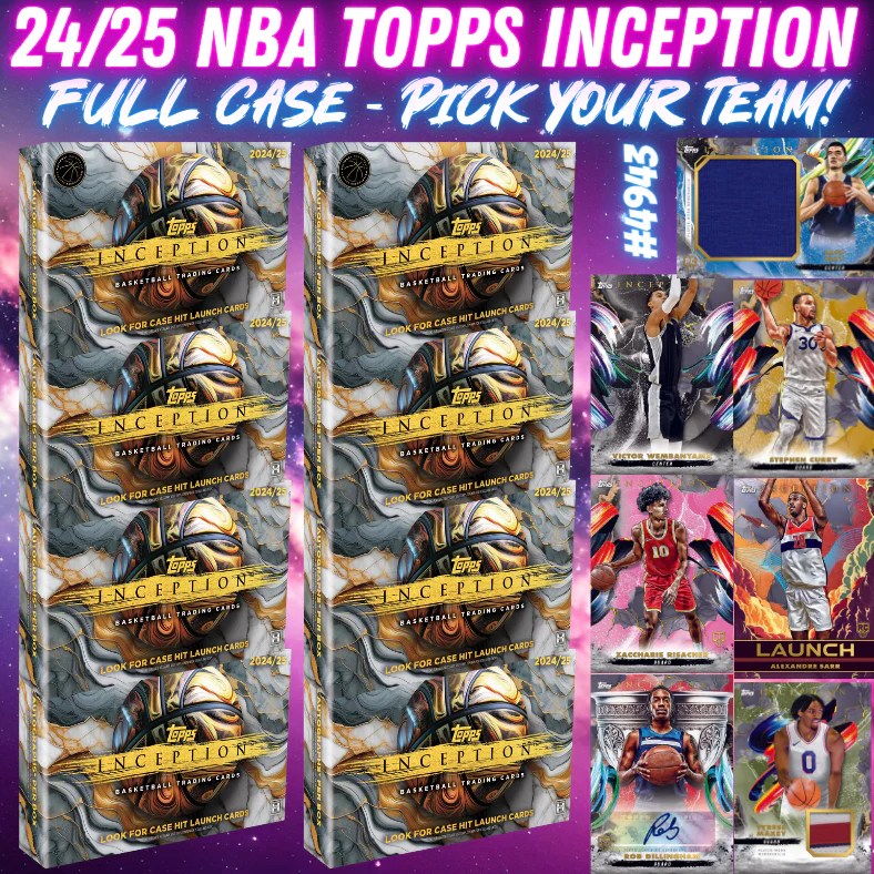 Break 4943 - 24/25 NBA Topps Inception - FULL CASE - Pick Your Team!