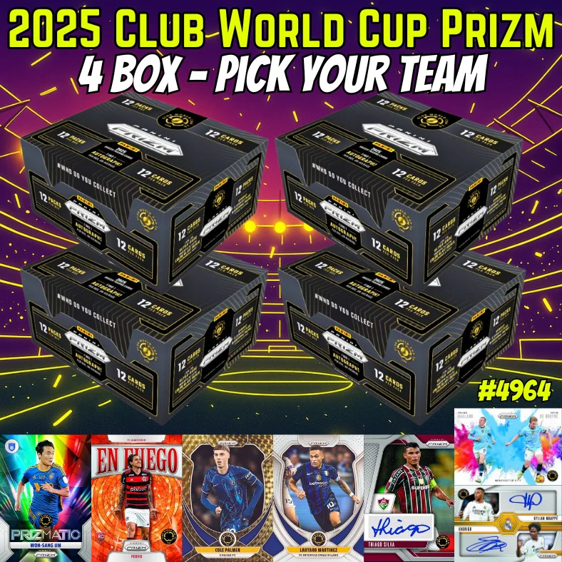 Break 4964 - 2025 Club World Cup Prizm - 4 Box - Pick Your Team!