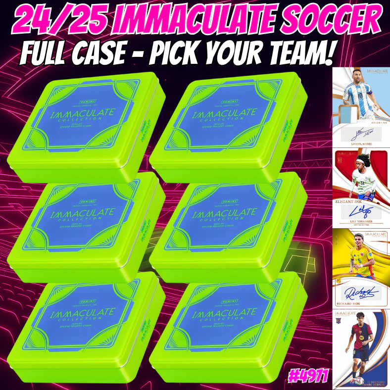 Break 4971 - 24/25 Immaculate Soccer - Full Case - Pick Your Team!