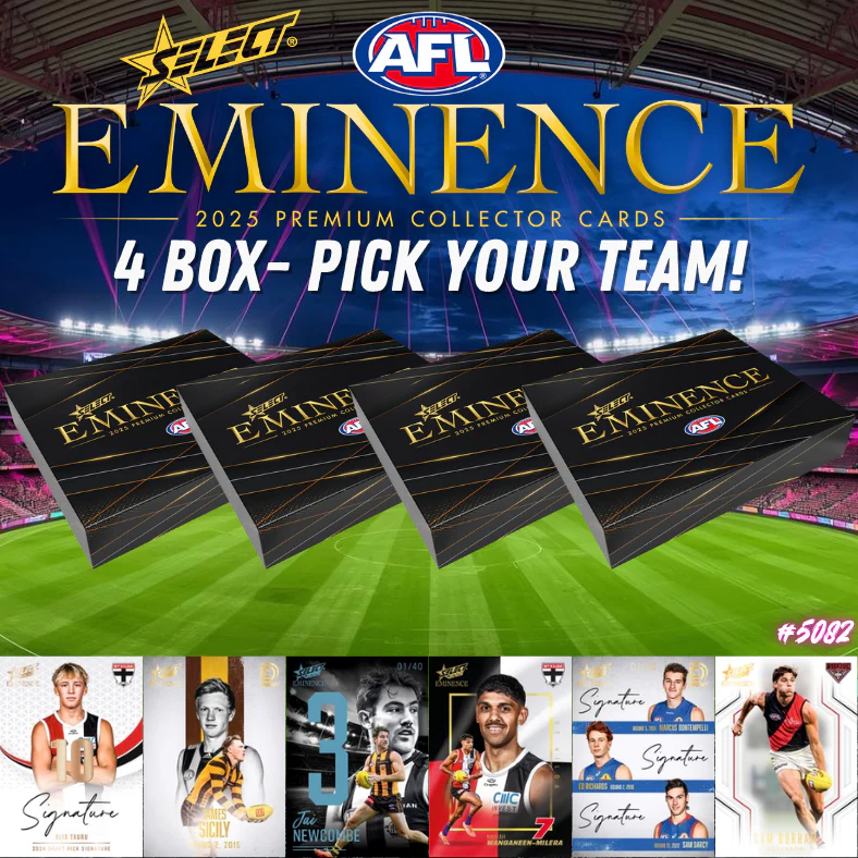 Break 5082 - 2025 AFL Eminence - 4 Box - Pick Your Team!