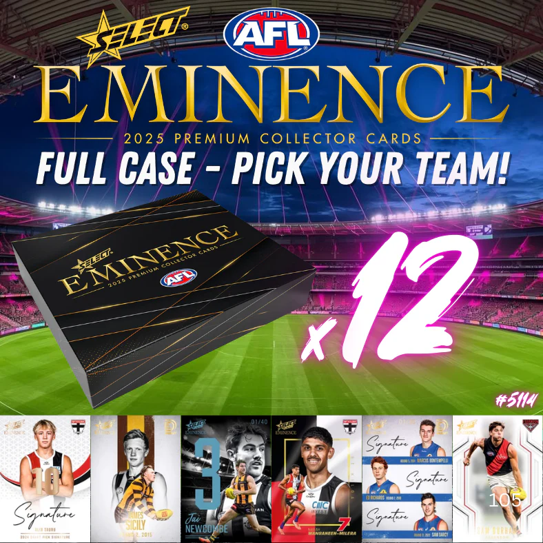 Break 5114 - 2025 AFL Eminence FULLCASE - Pick Your Team!
