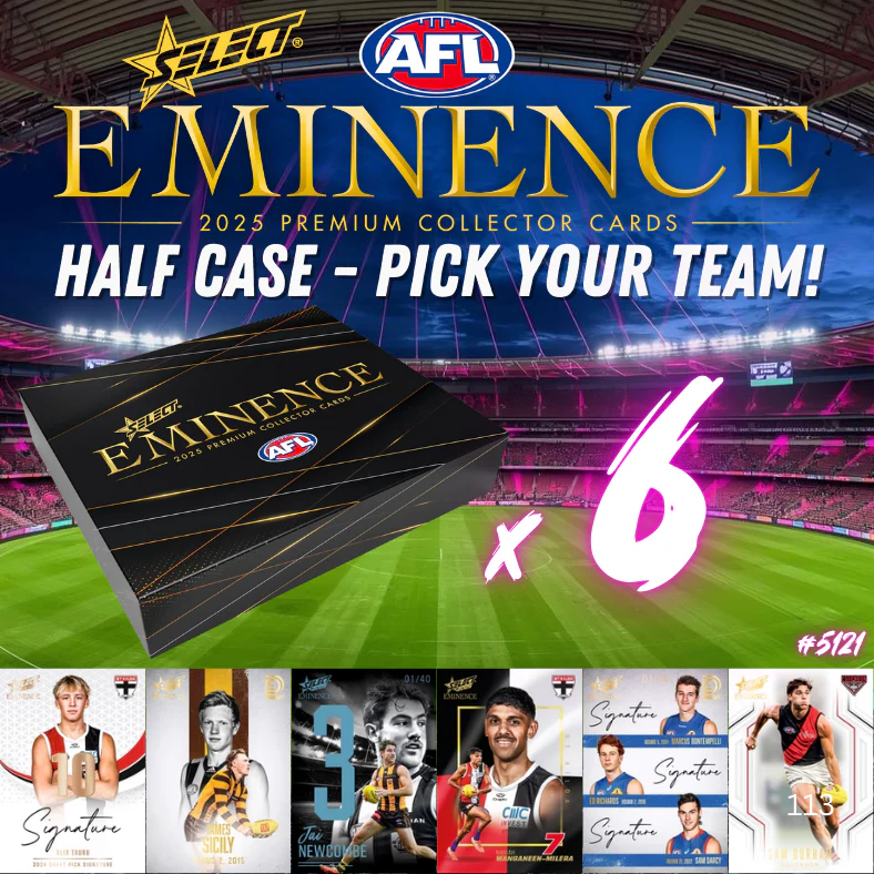 Break 5121 - 2025 AFL Eminence HALF CASE - Pick Your Team!