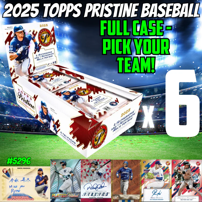 Break 5296 - 2025 Topps Pristine Baseball - FULL CASE - Pick Your Team!