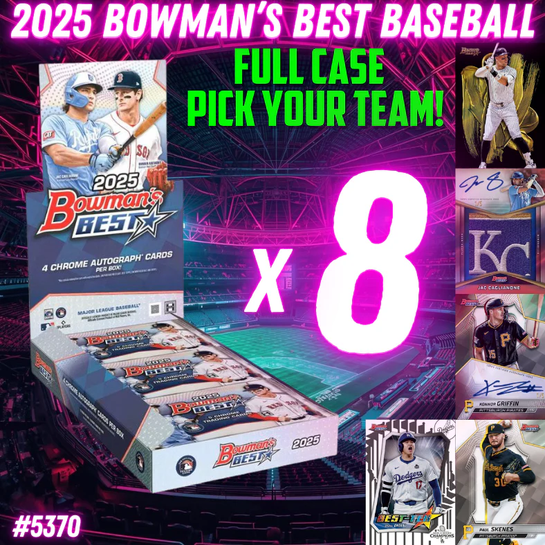 Break 5370 - 2025 Bowman's Best Baseball - FULL CASE - Pick Your Team!