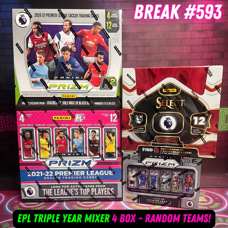 Break 593 - EPL Select Triple Year Mixer - 4 Box Random Teams!