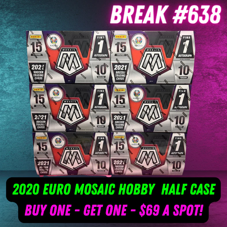 Break 638 - 2020 Euro Mosaic Hobby - Half Case - Buy One Get One - $69 a spot!