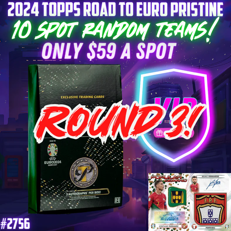 Break 2756 - Topps Pristine Road to Euros 2024 - 10 Spot - Random Teams - ONLY $59 A SPOT ROUND 3