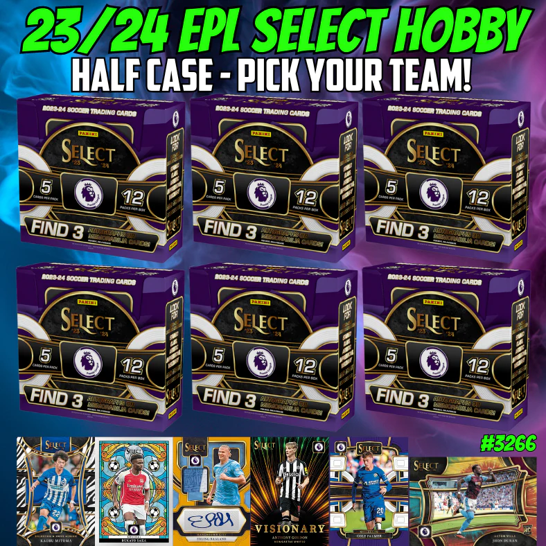 Break 3266 - 23/24 Panini Select Premier League Hobby - HALF CASE - Pick Your Team!