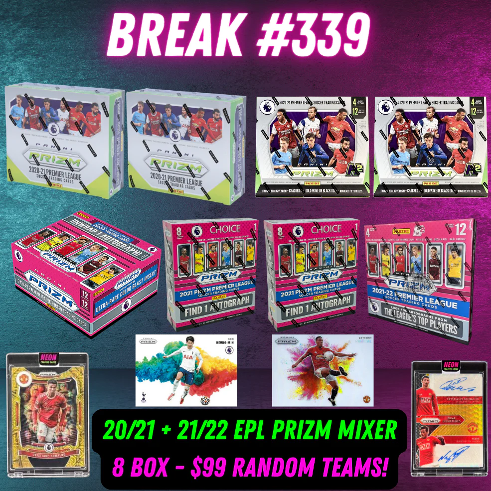 Break 339 - Hump Day Dual Year EPL Prizm 8 Box Mixer - Hobby, Choice, Breakaway & H2!