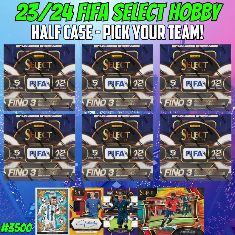 Break 3500 - 23/24 Select FIFA Hobby - HALF CASE - Pick Your Team!