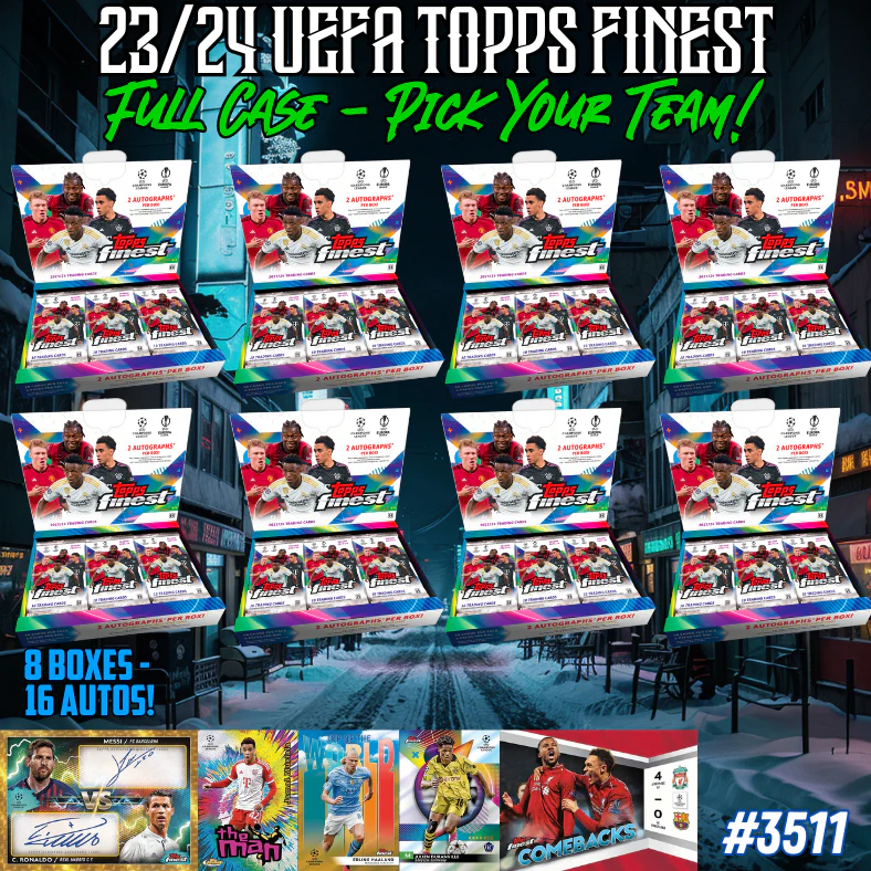 Break 3511 - 23/24 Topps UEFA Club Comp Finest - FULL CASE - Pick Your Team!