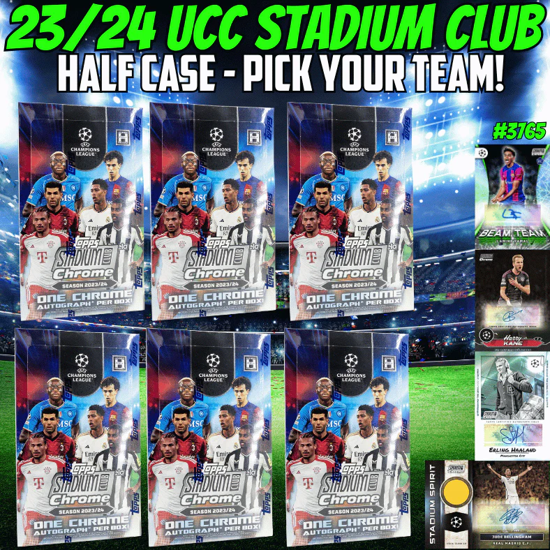 Break 3765 - 23/24 Topps UCC Stadium Club Chrome Hobby - Half Case - Pick Your Team!