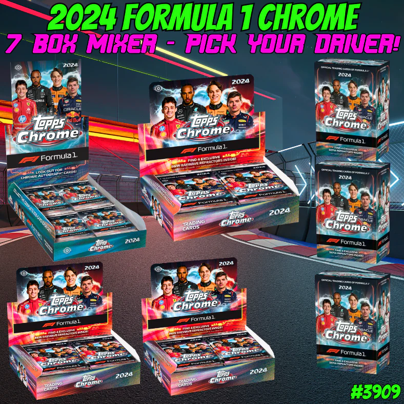 Break 3909 - 2024 Formula 1 Chrome - 7 Box Mixer - Pick Your Team