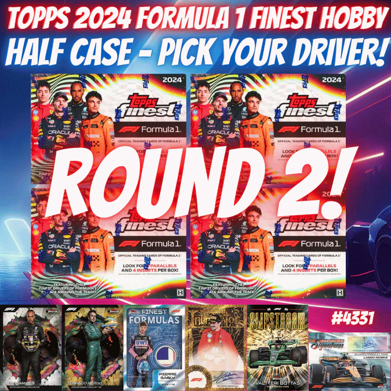 Break 4331 - Topps 2024 Formula 1 Finest Hobby - HALF CASE - Pick Your Driver! Round 2!