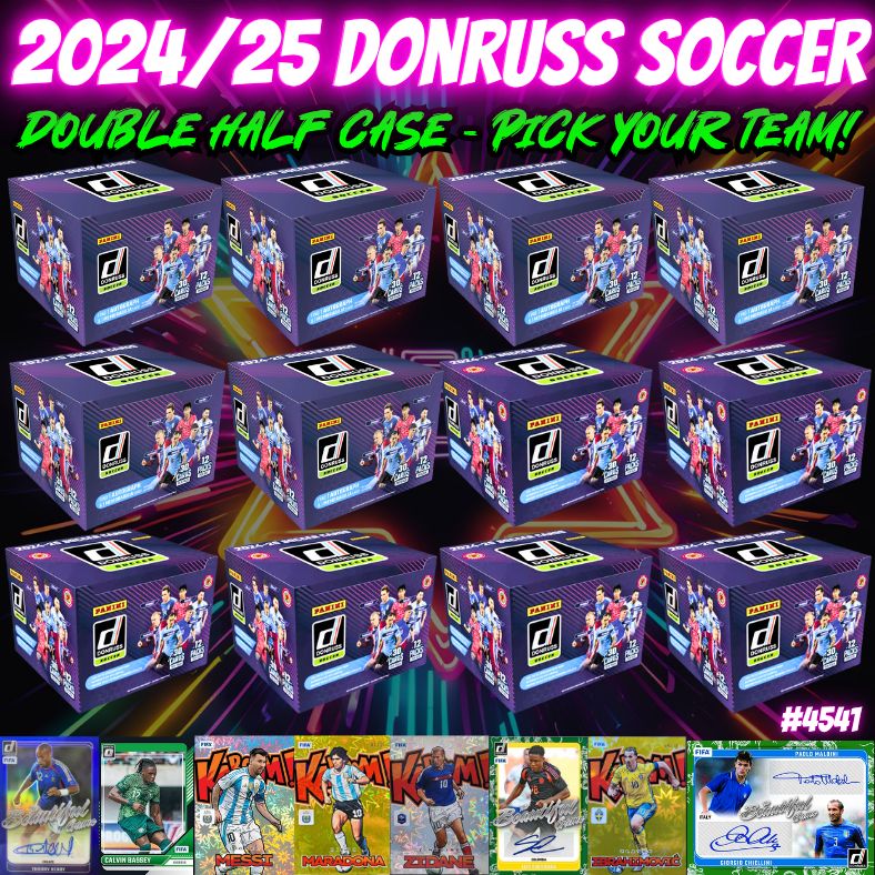 Break 4541 - 24/25 Donruss Double Half Case KABOOM! Hunt - Pick Your Team