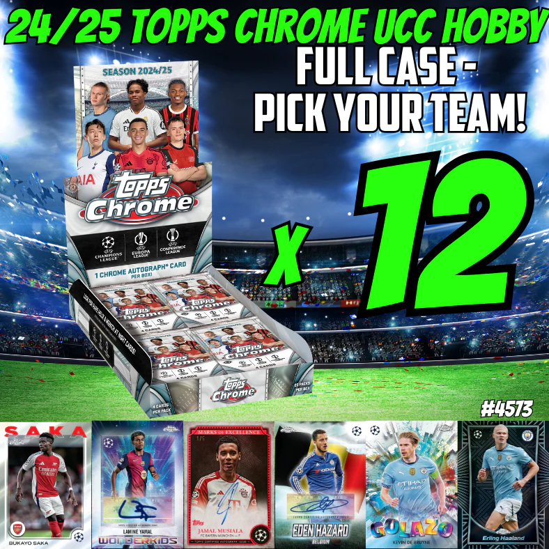 Break 4573 - NEW RELEASE - 24/25 Topps UCC Chrome HOBBY - FULL CASE - Pick Your Team!