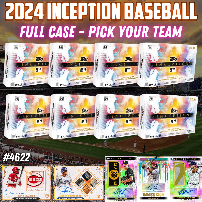 Break 4622 - 2024 MLB Inception FULL CASE Pick Your Team!