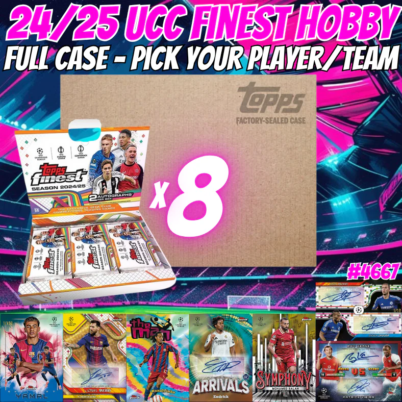 Break 4667 - 24/25 UCC Finest Hobby - Full Case - Pick Your Team!