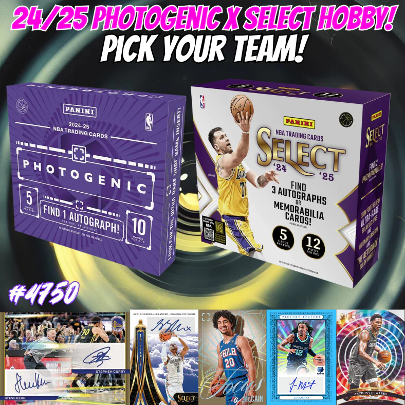 Break 4750 - 24/25 NBA Select x Photogenic HOBBY - Pick Your Team!