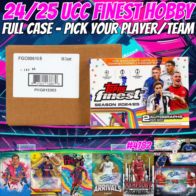 Break 4782 - 24/25 UCC Finest Hobby - Full Case - Pick Your Team!