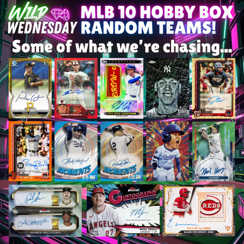 Break 4816 - Wild Wednesday MLB 10 Hobby Boxer - Random Teams! - Image 2