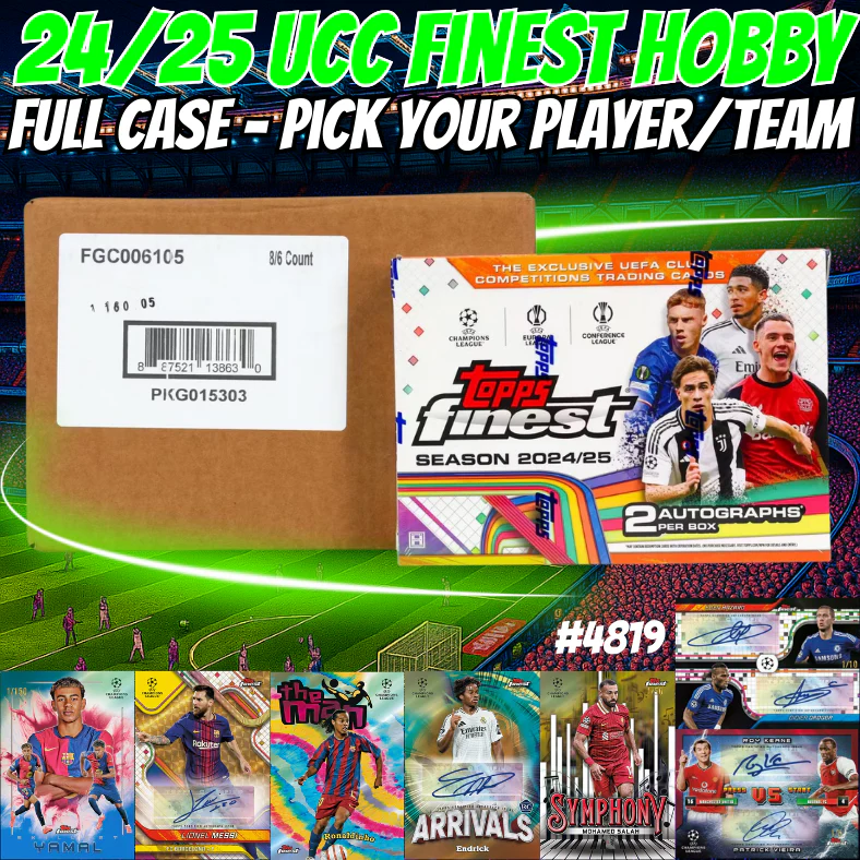 Break 4819 - 24/25 UCC Finest Hobby - Full Case - Pick Your Team!