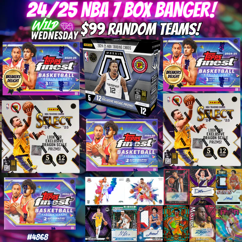 Break 4868 - 24/25 NBA 7 Box Banger - Random Teams!
